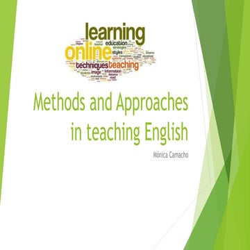Methods and approaches in teaching english