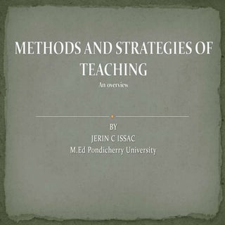 Methods and strategies of teaching ...