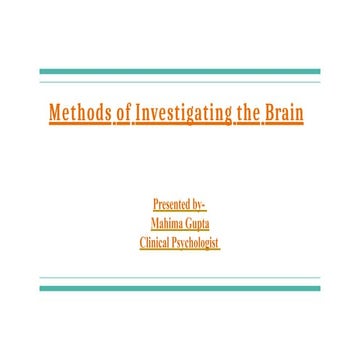 Brain Mapping Test; A psychology and Forensic Perspective | PPTX