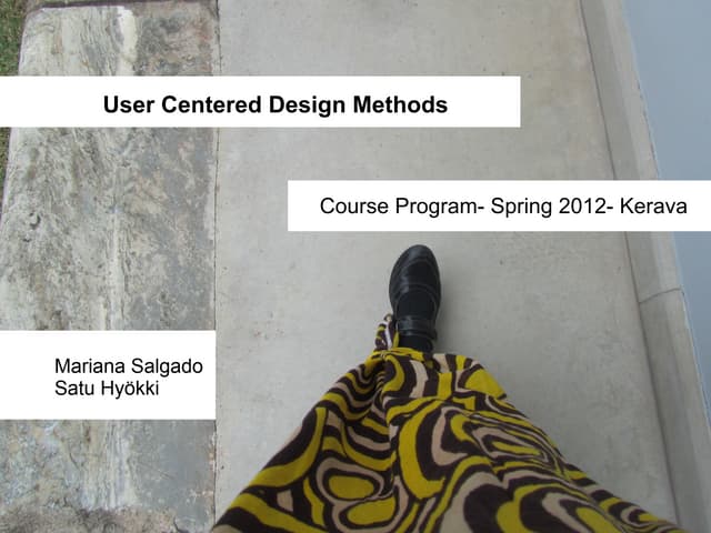 Methods course  introduction- 1st class