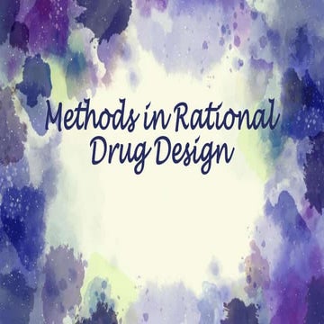 Methods in Rational Drug design.pptx