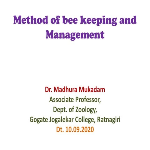 Methods of apiculture.pptx