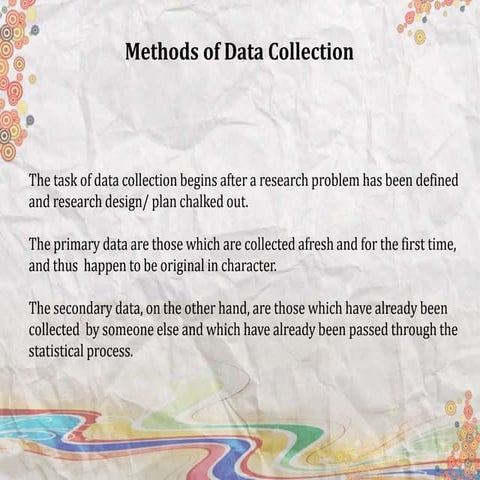 Research Methodology - Methods of data collection | PPT