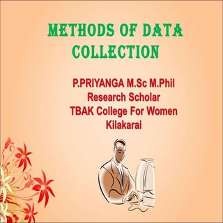 Methods of data collection 