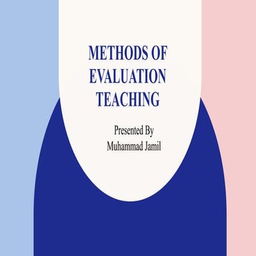 Methods of evaluation teaching by jamil.pdf