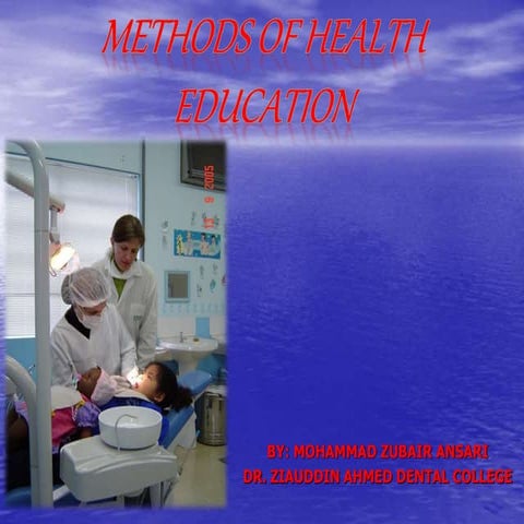 Methods of  health education