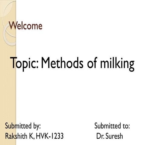 Methods of milking
