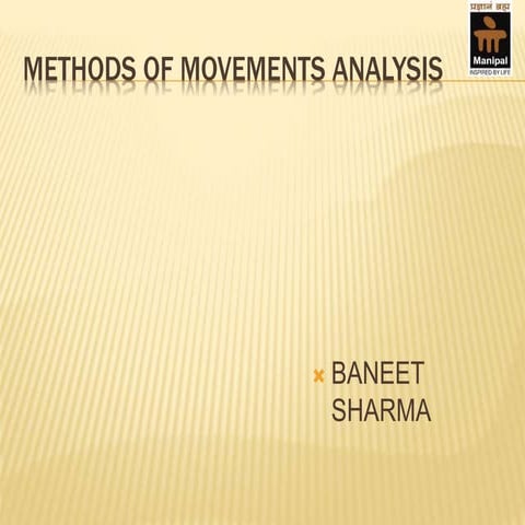 Methods of movements analysis