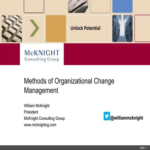 Methods of Organizational Change Management