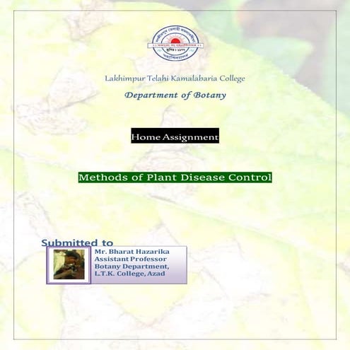 Methods of plant disease control