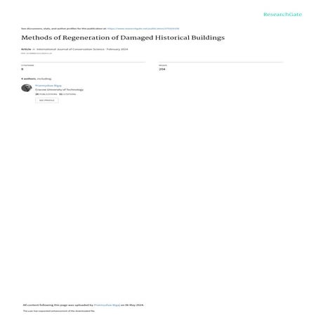 Conservation and revitalization of historic buildings | PPT