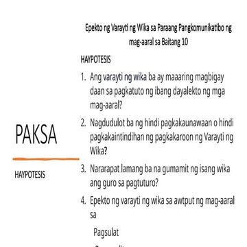 filipino 10 powerpoint presentation grade 10 filipino | PPTX