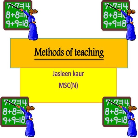 Methods of teaching (CET) 