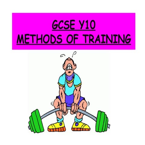 Methods of Training