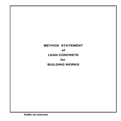 Method stm lean concrete