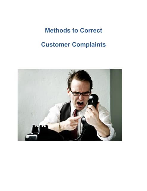 How to Handle Complaints | PPTX