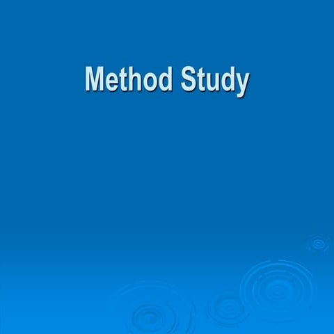Methodstudy