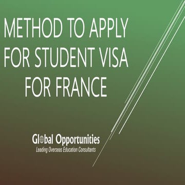 Method to Apply for Student Visa for France