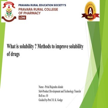Comprehensive Overview of Drug Solubility and Enhancement Techniques | PDF
