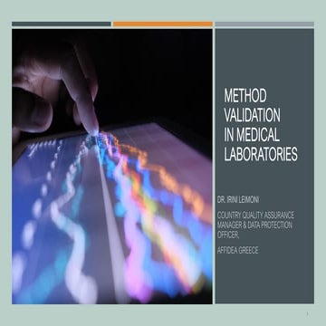 Method Validation in Medical Laboratory..