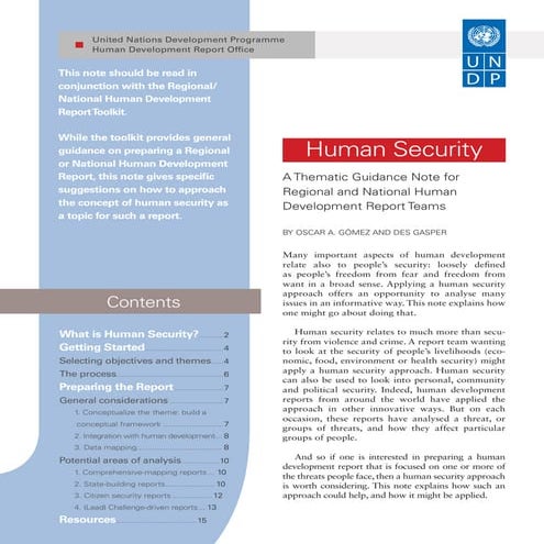 Human security presentation | PPTX