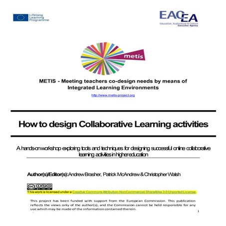 How to design Collaborative Learning activities | PDF