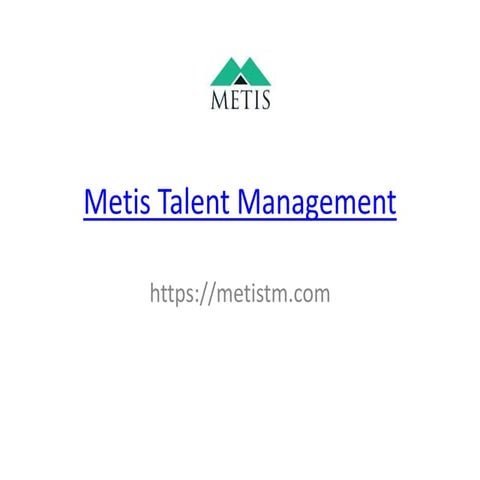 Metis Talent Mmanagement | PPTX