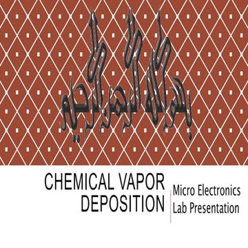 Chemical Vapour Deposition