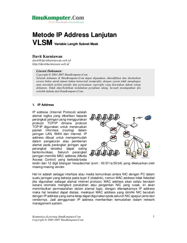 Metode Ip Address Lanjutan Vlsm