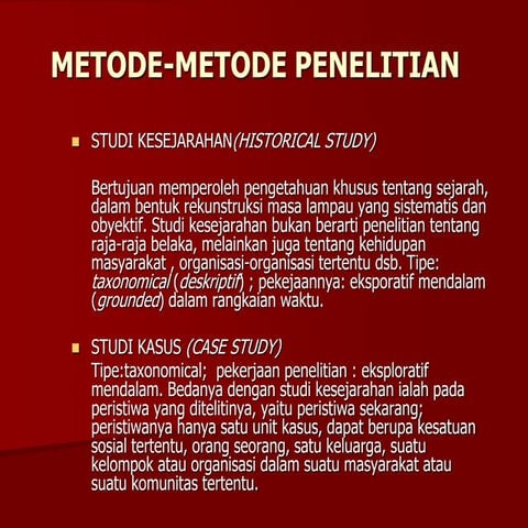 METODE -METODE PENELITIAN PENELITIAN.ppt