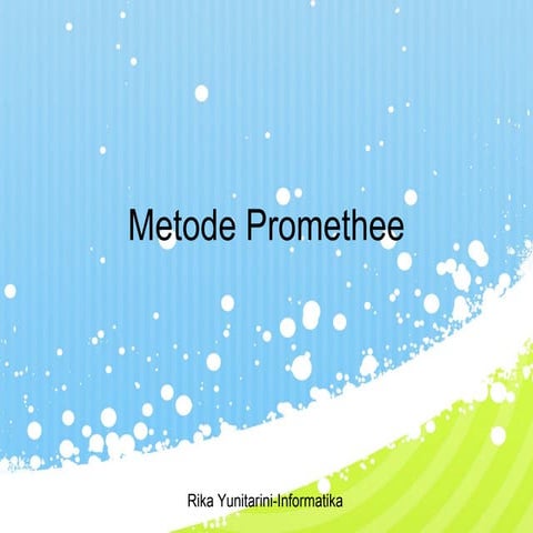 Metode promethee