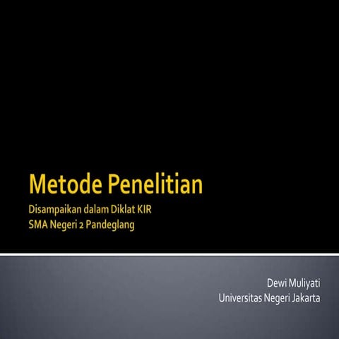 Metode Penelitian