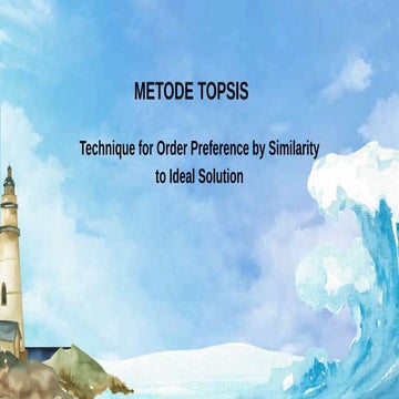 Sistem pendukung keputusan metode topsis .ppt