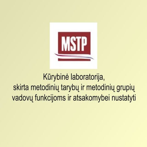 Metodinė veikla | PPT