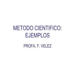 Metodo Cientifico