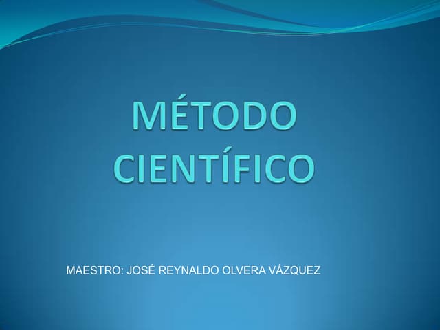 Metodo cientifico