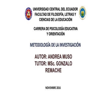 Metodología de la Investigación
