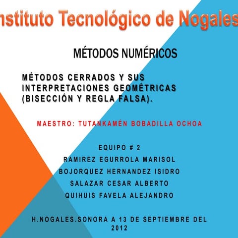 Metodo de biseccion y regla falsa