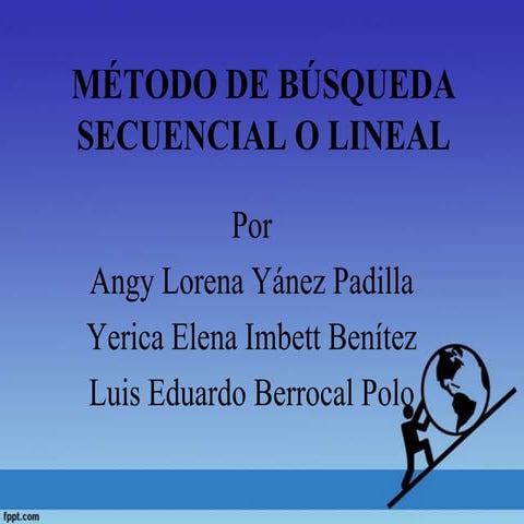 Metodo de busqueda secuencial