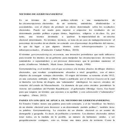 Metodo de gerrymandering 