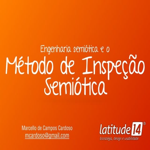 Design de Interação - Método de Inspeção Semiótica