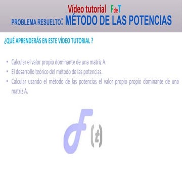 MÉTODO DE LAS POTENCIAS