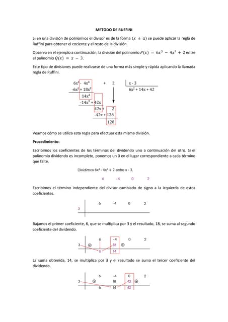 Método de Horner | PDF