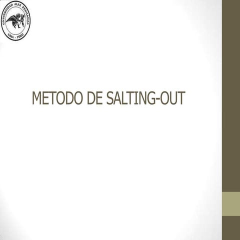 Metodo de Salting-out