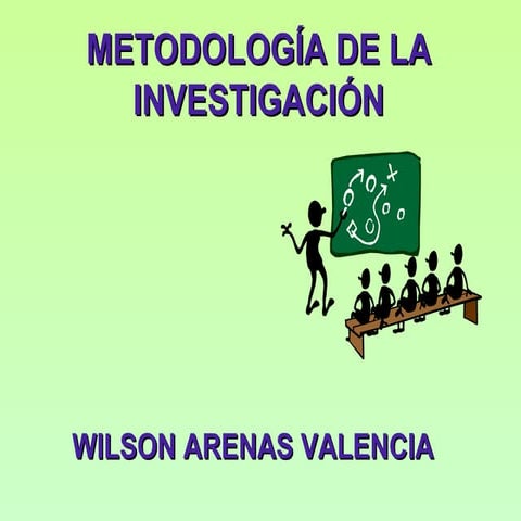 Metododologia de la investigacion ppt
