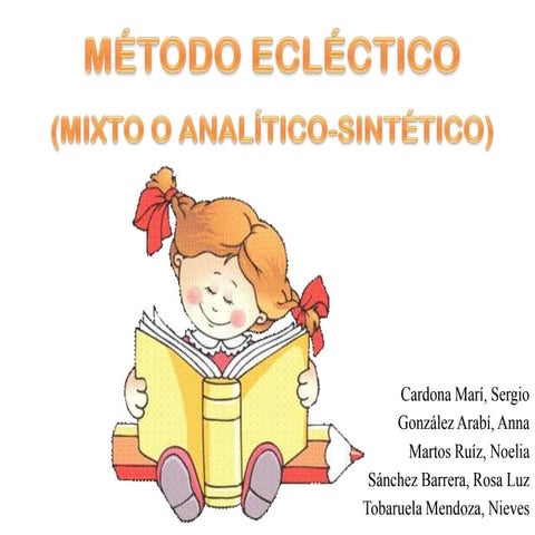 Metodo ecléctico ppt