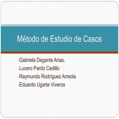 Metodo de Estudio de Casos