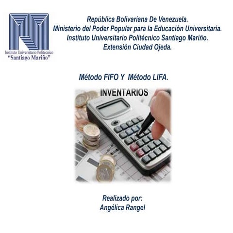 Metodo fifo y lifo | PPTX