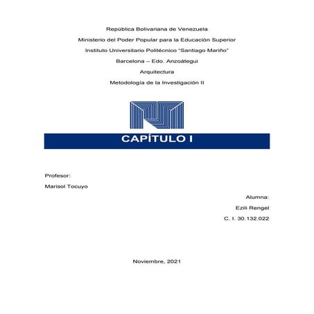 Metodología   trabajo - capítulo i- ezili rengel 30.132.022