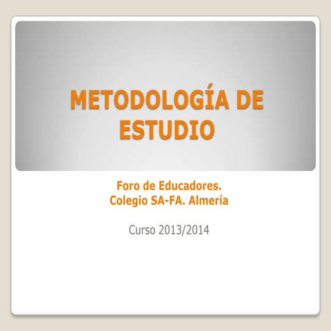 Metodología de estudio